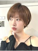 30代40代大人女性/前髪ありショートボブ/ショートヘア/髪質改善