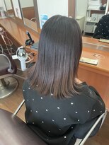 トップヘアー 本店(TOP HAIR)&nbsp;根本カラー/冬のおすすめミディアム/20代30代40代/倉敷