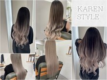 ハイエクステンション 近江八幡店(Hi-Extension)の雰囲気（☆☆ stylist KAREN ☆☆ギャルハイライト×ハイトーンロング）