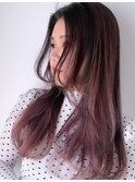 ピンクグラデーション ローライト
