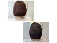 オリンポスフォーヘアー(OLYMPOS for hair)の雰囲気（ボブは約2ヶ月経つとどうなる？1/24カットのみ→3/14カラーのみ）
