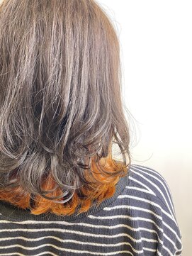 アヴァンス アリオ鳳店(AVANCE) インナーカラー×オレンジ