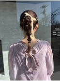 編みおろしアレンジ