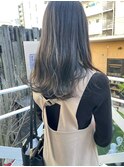 オリーブグレー！赤み抑えて透明感を！