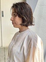 ハル 円山(HARU)&nbsp;リーフベージュ×ニュアンスパーマ×ボブ