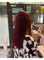 ラフィスヘアー シン 大分店(La fith hair SHIN)&nbsp;艶感たっぷりの深みレッドカラーで、大人可愛い雰囲気に♪