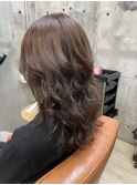 ミディアムレイヤー/チョコレートブラウン/軽やかレイヤー
