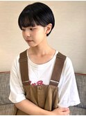 黒髪ショートマッシュ 耳掛け ボブレイヤー【鹿児島中央駅】