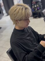 アウル 心斎橋(owl)&nbsp;シースルーマッシュ/ホワイトベージュ/ダブルカラー/メンズ