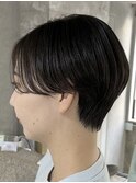 グレージュ/ダークグレー/似合わせショート/すっきりショート