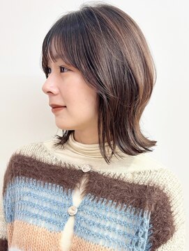 モリオフロムロンドン 松戸店(Morio from London) 【morio松戸 石山】ミディアムレイヤー外ハネくびれミディアム