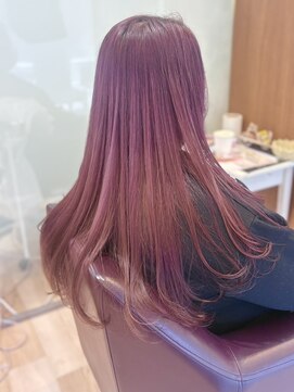 エル バイ ファースト(L by first) 【L by first】セルフブリーチを綺麗なピンクラベンダーに