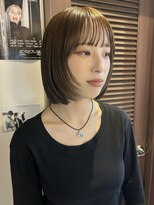 エンベロープス 中目黒(Envelopes)&nbsp;柔らかいベージュでつくるボブレイヤー