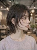上田/レイヤーボブウルフカット顔周りレイヤーハッシュカット