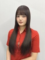 シャウルデッサン(CHARLES DESSIN)&nbsp;【春を先取り】ココアブラウンシースルーバングロングヘアー