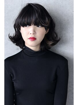 タグ(#tag) #ポイントカラーの外ハネボブ