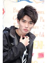 ネイビー(NAVY)&nbsp;好感度○ネープレスワイルドアップバングサイドパートショート