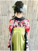 袴や着物のヘアーセットと着付は北区表町ヘアスペースムーンで！