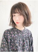 シースルーバング ライトグレージュ