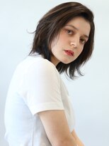 ムルチュラ(muruchura)&nbsp;ハイライトカラーで透け感イヤリングカラーボブルフ YamakiAyako