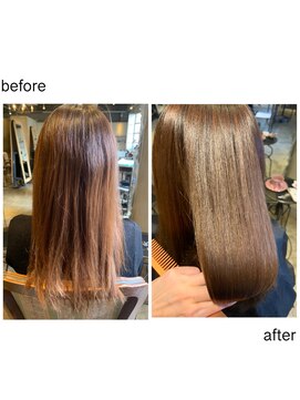 髪質改善と縮毛矯正の専門店 サンティエ(scintiller) サラサラ艶髪。20代30代40代