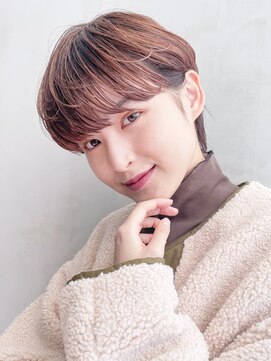 アイティー バイ アルバム 中野店(IT by ALBUM) マッシュショート_くびれミディイヤリングカラー_8322