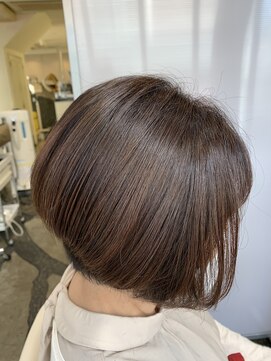 スタジオドーム(studio DOmE) ショートボブ/ふんわりカール/ミルクチョコレート/30代/40代