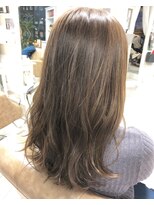 モルニ(MORNI)&nbsp;ショコラベージュ_マロンベージュ Aラインボブ かきあげ