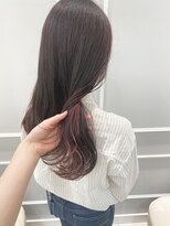 ブリーチ1回！カシスピンクのインナーカラー