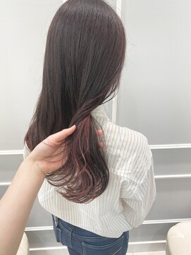 ネオリーブギンザ 銀座店(Neolive GINZA) ブリーチ1回!カシスピンクのインナーカラー