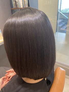 アキオドットヘアー(AKIO.hair) 丸みショートボブにもオススメ！　美髪髪質改善ストレート