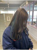 〇インナーカラー ライトブルー