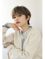 エクリジユウガオカ(equri Jiyugaoka) 【自由が丘】大人丸みショート×ピンクベージュ