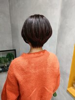 オーストヘアーフィガロ 本通り店(Aust hair Figaro) 丸みショートボブ×艶出しカラーAust hair広島美容院