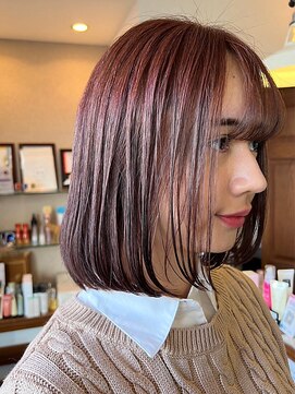 シェール(cher) セミショート/ボブストレート/イルミナカラー