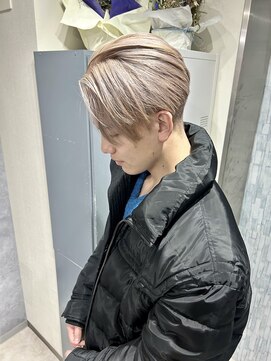 グラッジ 池袋(GLADGE) メンズブリーチ ハイトーンカラー ホワイトベージュ