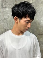 ソレイユ バイ アルフレッド(SOLEIL by alfRed)&nbsp;ツーブロックマッシュ　メンズショート　くせ毛