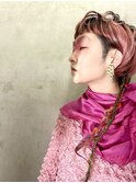 グラデーションカラーマッシュショート