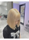 ミルクティーベージュダブルカラー成増地下鉄成増
