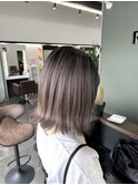 ボブ×グレージュバレイヤージュ