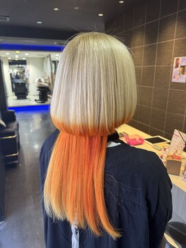 ブルーバイブレーション BlueVibration オレンジ インナー 裾カラー