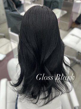 エヌアイ オモテサンドウ(ni omotesando) ツヤツヤブラック♪ 地毛風カラー 韓国レイヤーカット