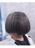 白髪ボカシハイライト/ツーブロックマッシュ