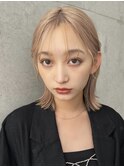 【PARK】切りっぱなしボブ×ハイトーンベージュ