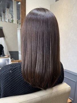 カミケン 清明店(kamiken.) 艶感◎ブラウンカラー×ミディアムヘア【カミケン清明店】