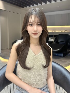 ロンド ロワール 門前仲町(Lond Loire) 韓国レイヤーカット/くびれ巻き/前髪顔周り/セミディ[門前仲町]