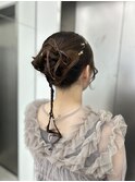 long  hair arrange