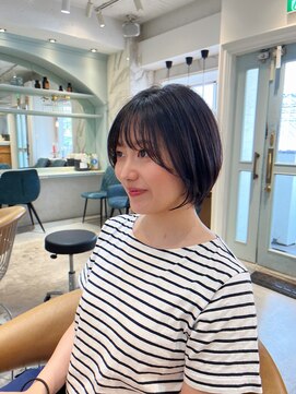 ロンド シャルム 吉祥寺(Lond charme) くびれヘア/アプリコットオレンジ/レイヤー/ショートボブ/韓国