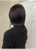 ボブ/透明感カラー/グレージュカラー