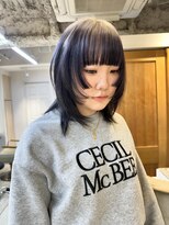 テトラ バイ ネオリーブ 横浜西口店(tetra by neolive)&nbsp;ルーツカラーデザインカラーシャギーカットブリーチ
